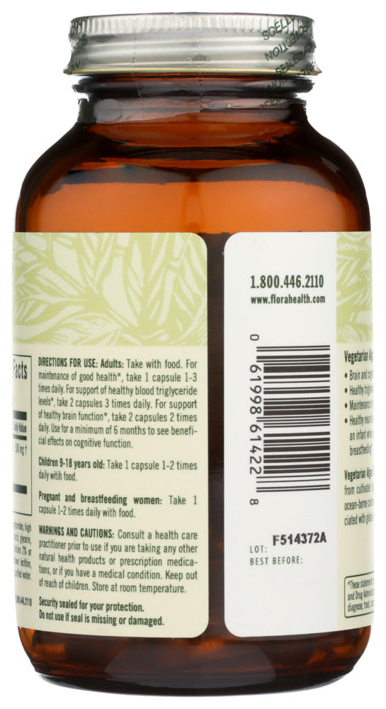 Flora Health: Dha Vegetarian Algae, 60 Cp