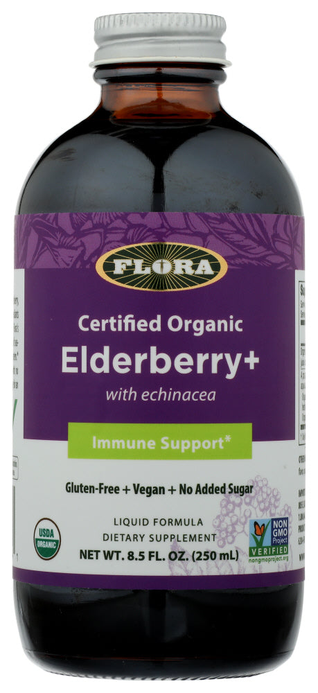 Flora Health: Elderberry+ With Echinacea, 8.5 Oz