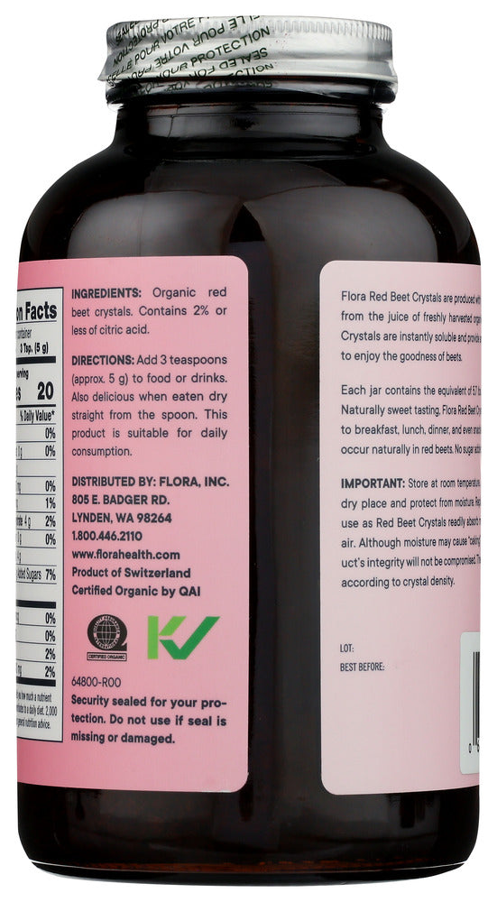 Flora Health: Red Beet Crystals, 7 Oz