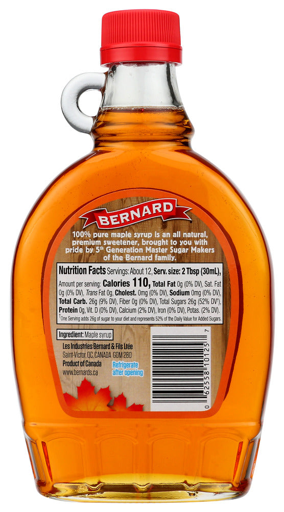 Bernard: Pure Maple Syrup, 12.5 Fo