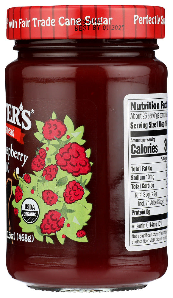 Crofters: Conserve Seedless Raspberry Organic, 16.5 Oz