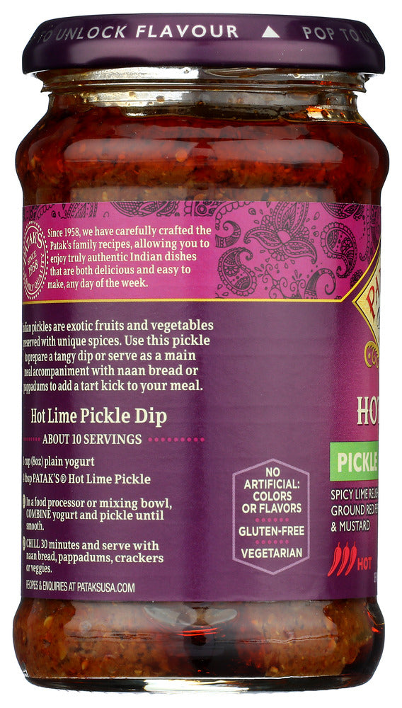 Pataks: Hot Lime Pickle, 10 Oz