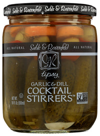 Sable & Rosenfeld: Tipsy Cocktail Stirrers Pickle Garlic And Dill, 16 Oz