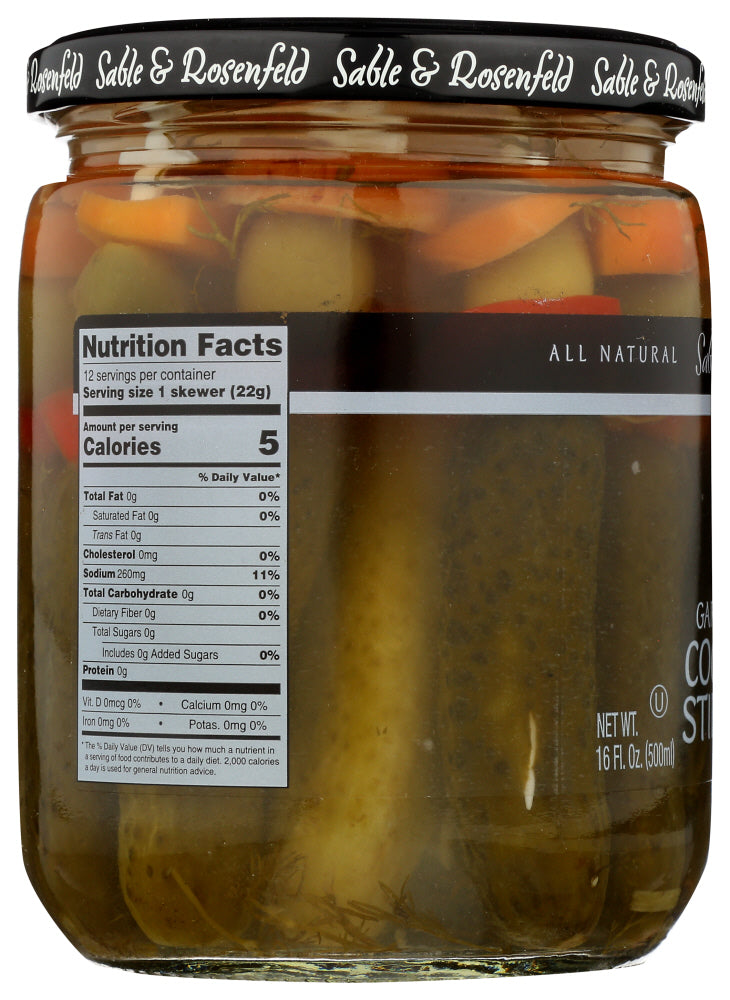 Sable & Rosenfeld: Tipsy Cocktail Stirrers Pickle Garlic And Dill, 16 Oz