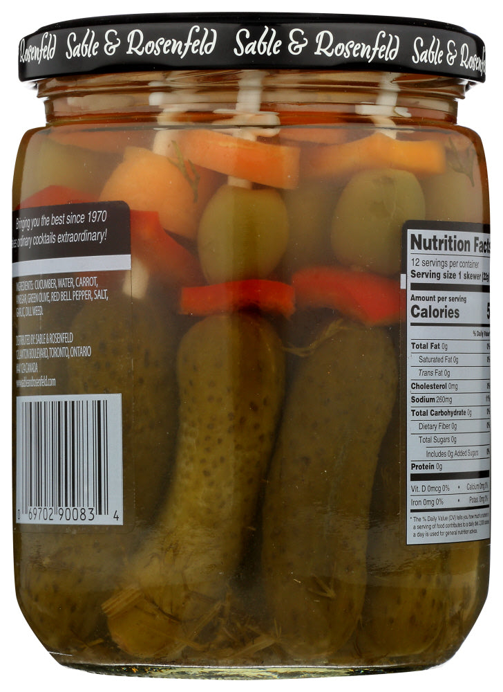 Sable & Rosenfeld: Tipsy Cocktail Stirrers Pickle Garlic And Dill, 16 Oz