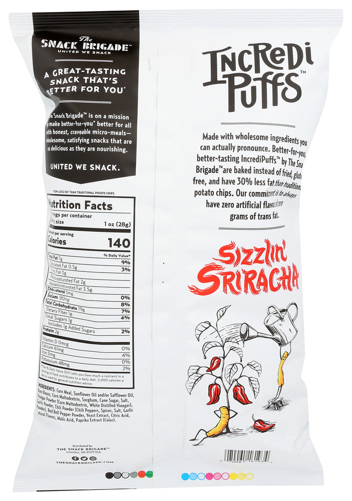 The Snack Brigade: Sizzlin Sriracha Incredipuffs, 6 Oz