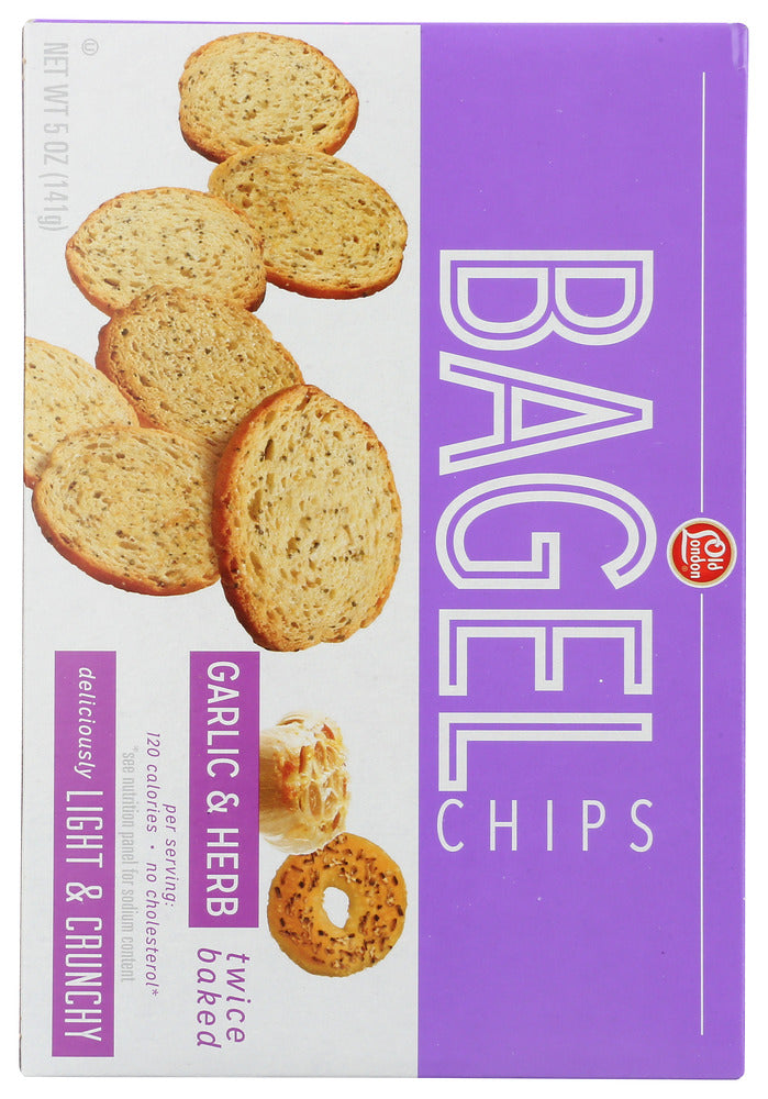 Old London: Bagel Chip Garlic, 5 Oz