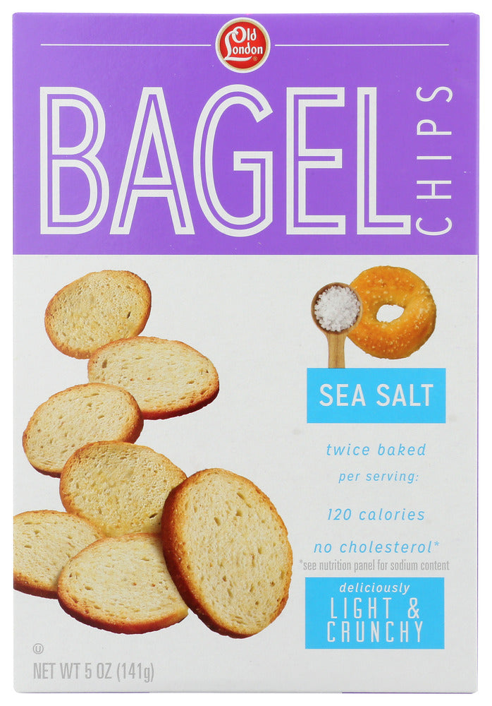 Old London: Bagel Chips Sea Salt, 5 Oz