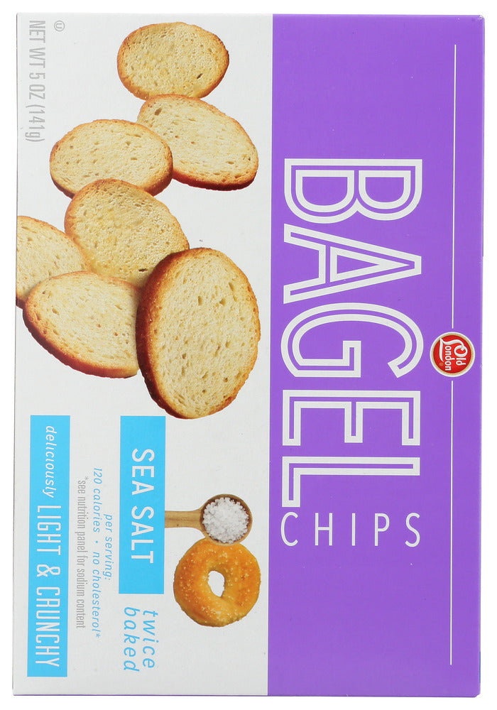 Old London: Bagel Chips Sea Salt, 5 Oz