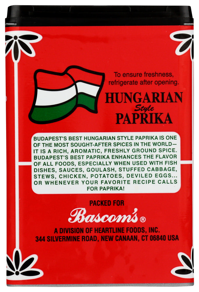 Bascoms: Sweet Hungarian Paprika, 4 Oz