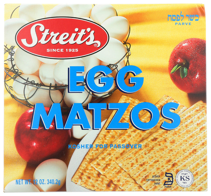 Streits: Egg Matzo, 12 Oz