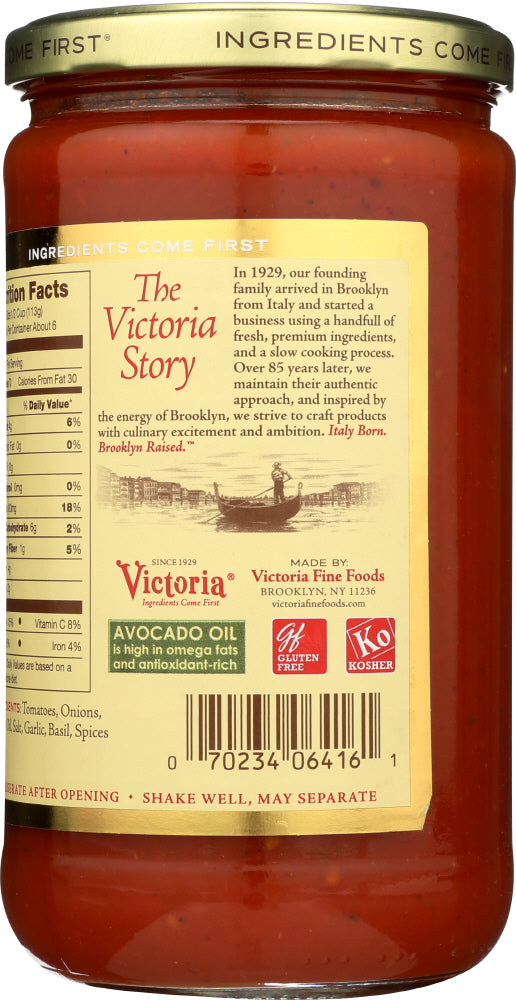 Victoria: Sauce Marinara Avcdo Oil, 24 Oz