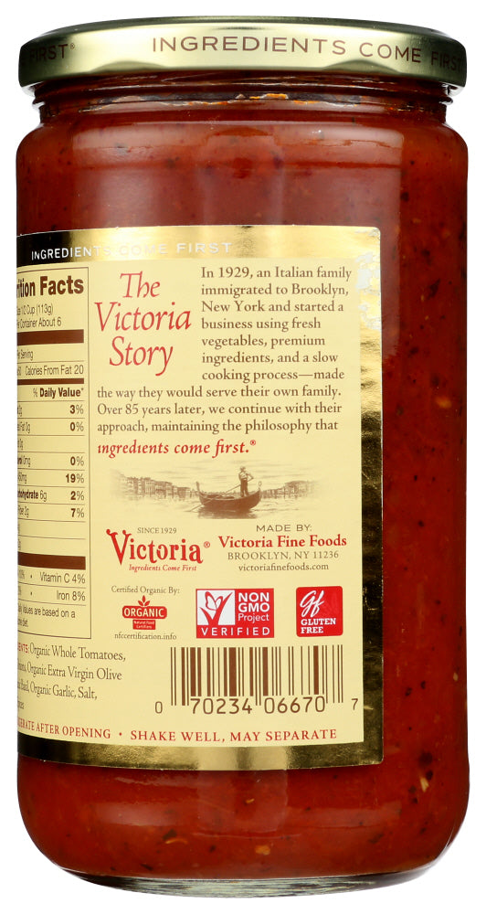 Victoria: Sauce Tmto Herb Org, 24 Oz