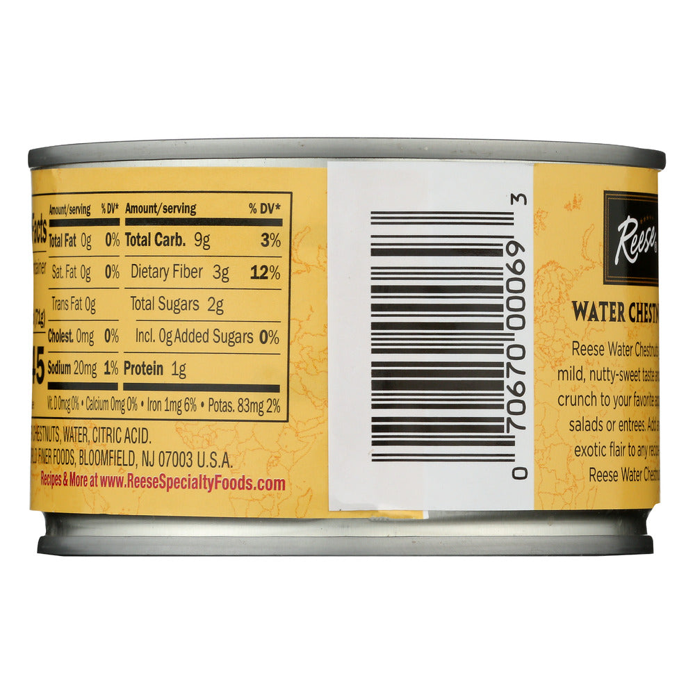 Reese: Water Chestnuts Diced, 8 Oz