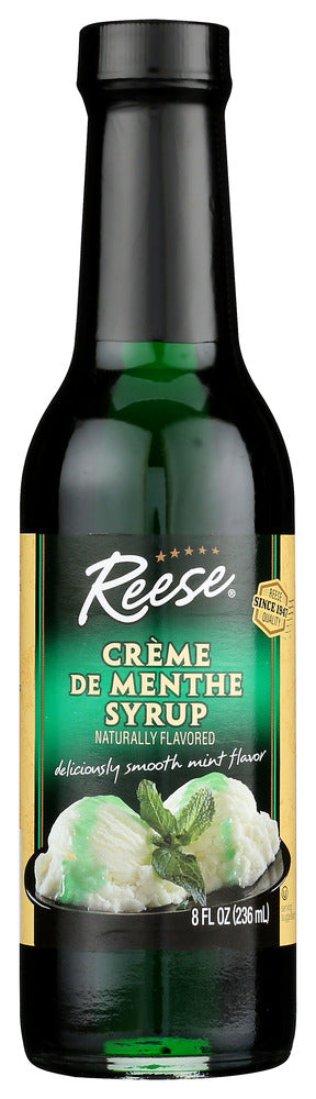 Reese: Syrup Creme De Menthe, 8 Oz