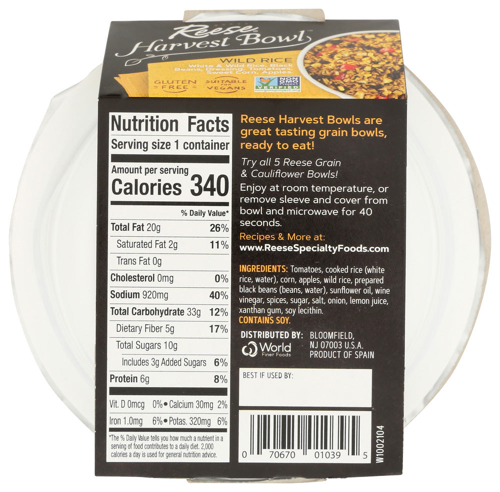 Reese: Wild Rice Harvest Bowl, 7.7 Oz