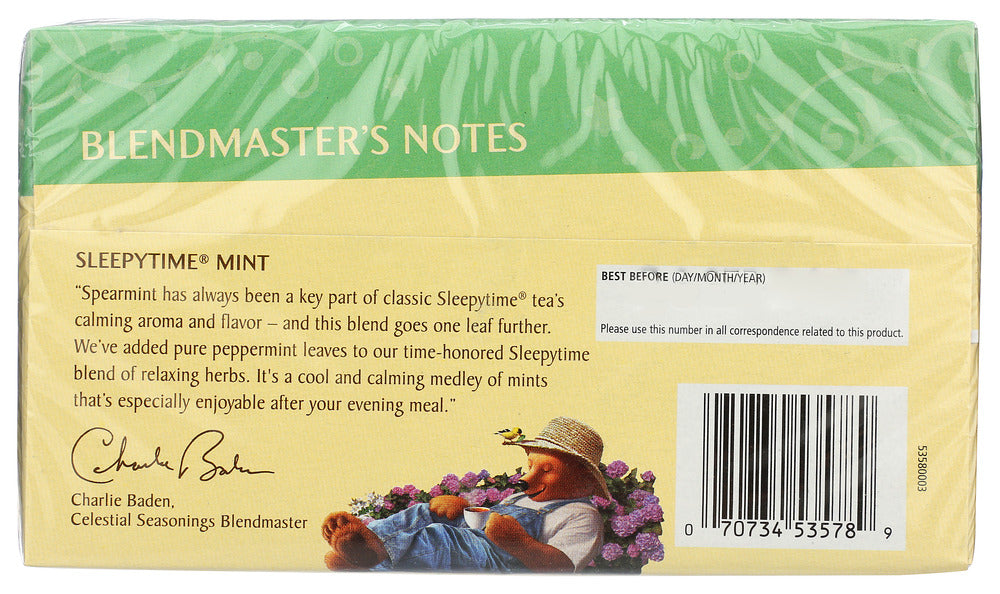 Celestial Seasonings: Sleepytime Mint Tea, 20 Bg