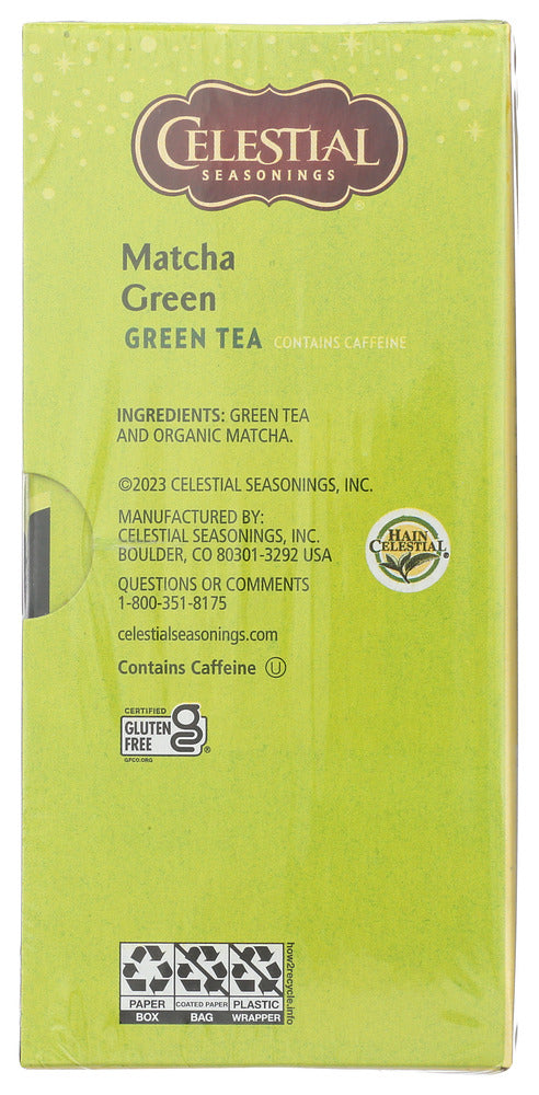 Celestial Seasonings: Green Matcha Tea, 20 Bg