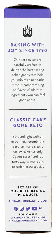 King Arthur: Yellow Keto Cake Mix, 9 Oz