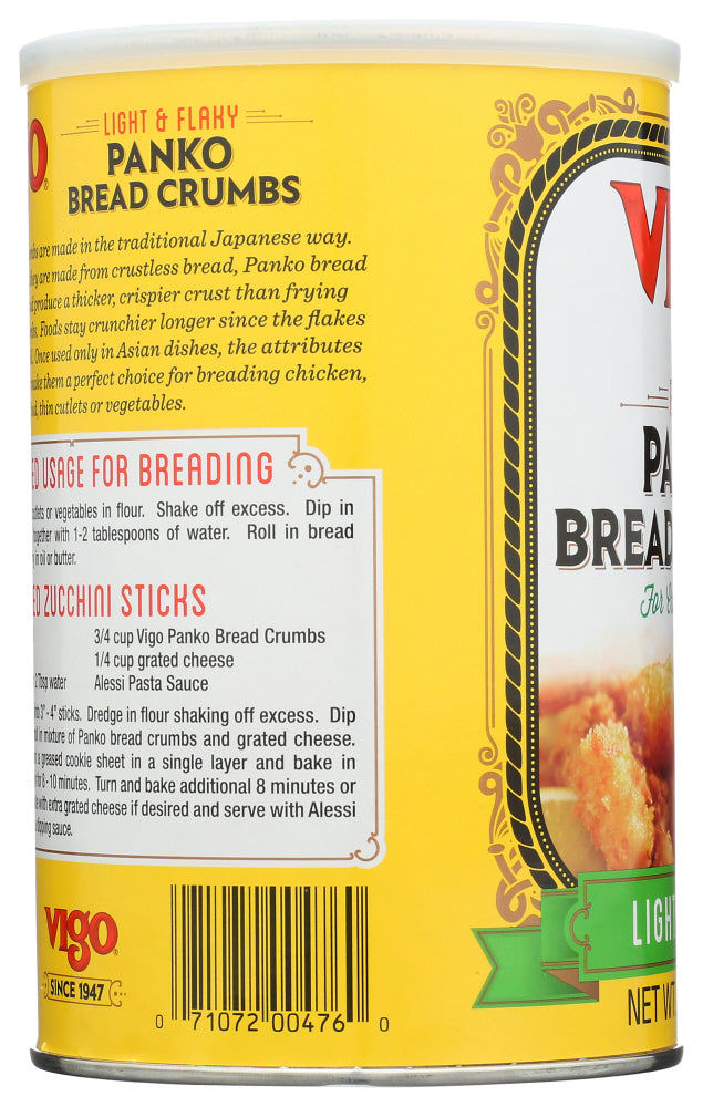 Vigo: Plain Panko Bread Crumbs, 8 Oz