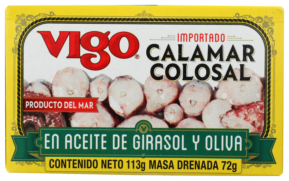 Vigo: Jumbo Squid In Oil, 4 Oz