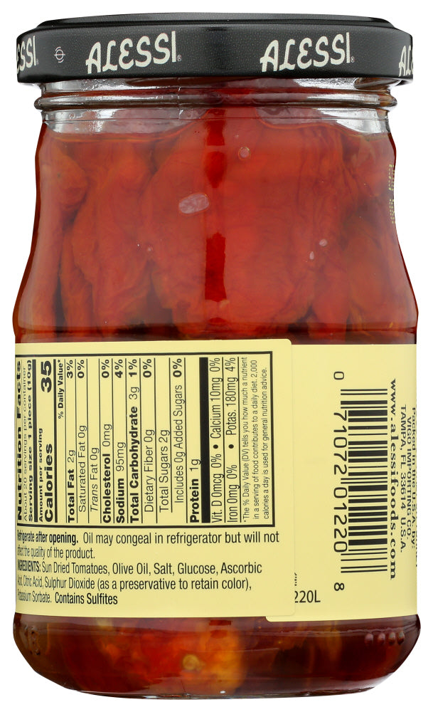 Alessi: Sun Dried Tomatoes In Oil, 7 Oz