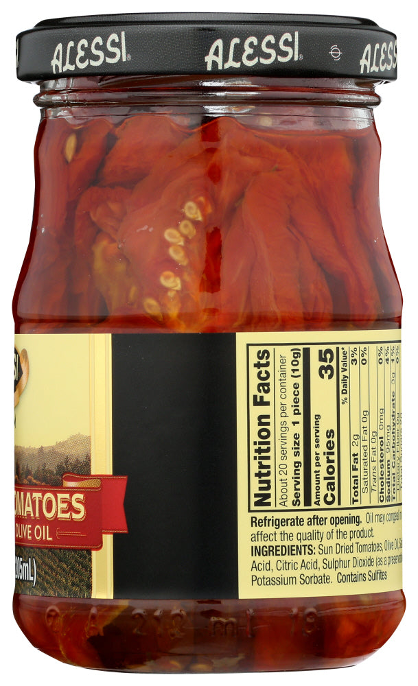 Alessi: Sun Dried Tomatoes In Oil, 7 Oz