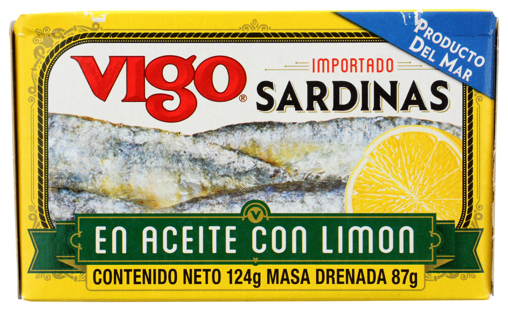 Vigo: Sardines In Oil With Lemon, 4.37 Oz