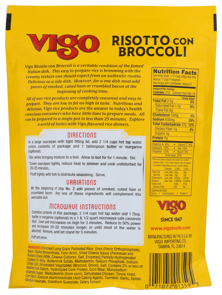 Vigo: Rice Broc&Cheese, 6.5 Oz