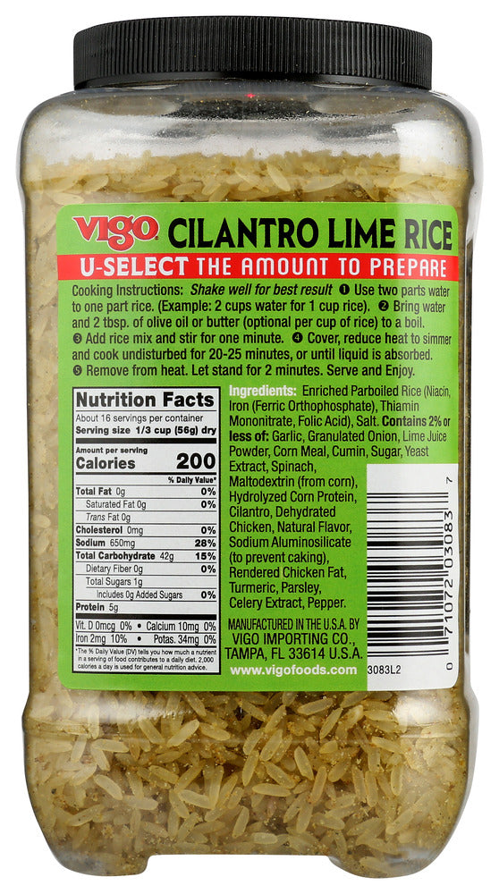 Vigo: Rice Cilantro Lime, 2 Lb