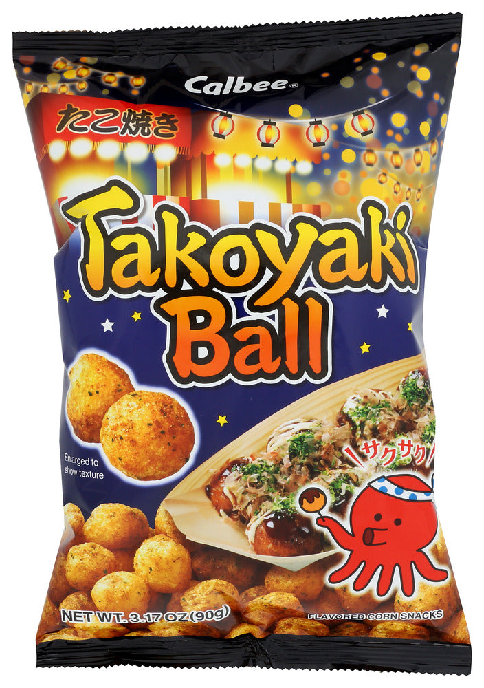 Calbee: Takoyaki Ball, 3.17 Oz