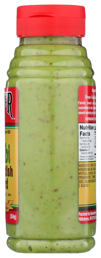 Beaver: Wasabi Horseradish Mustard, 12.5 Oz