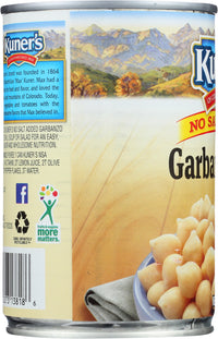 Kuners: No Salt Added Garbanzo Beans, 15.5 Oz