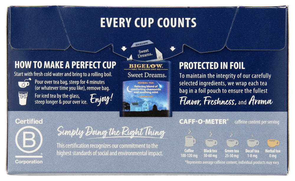 Bigelow: Sweet Dreams Herbal Tea 20 Bags, 1.09 Oz