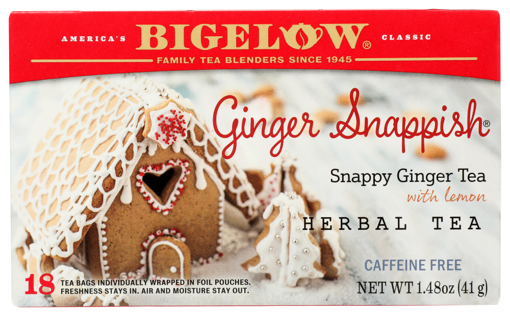 Bigelow: Ginger Snappish Herbal 18 Teabags, 1.48 Oz