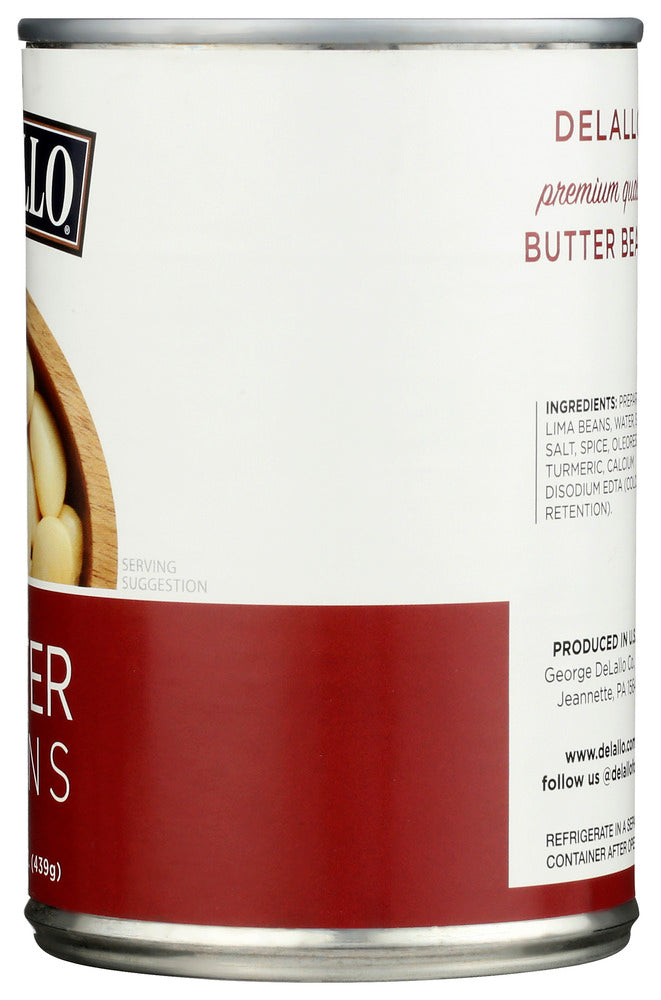 Delallo: Butter Beans, 15.5 Oz