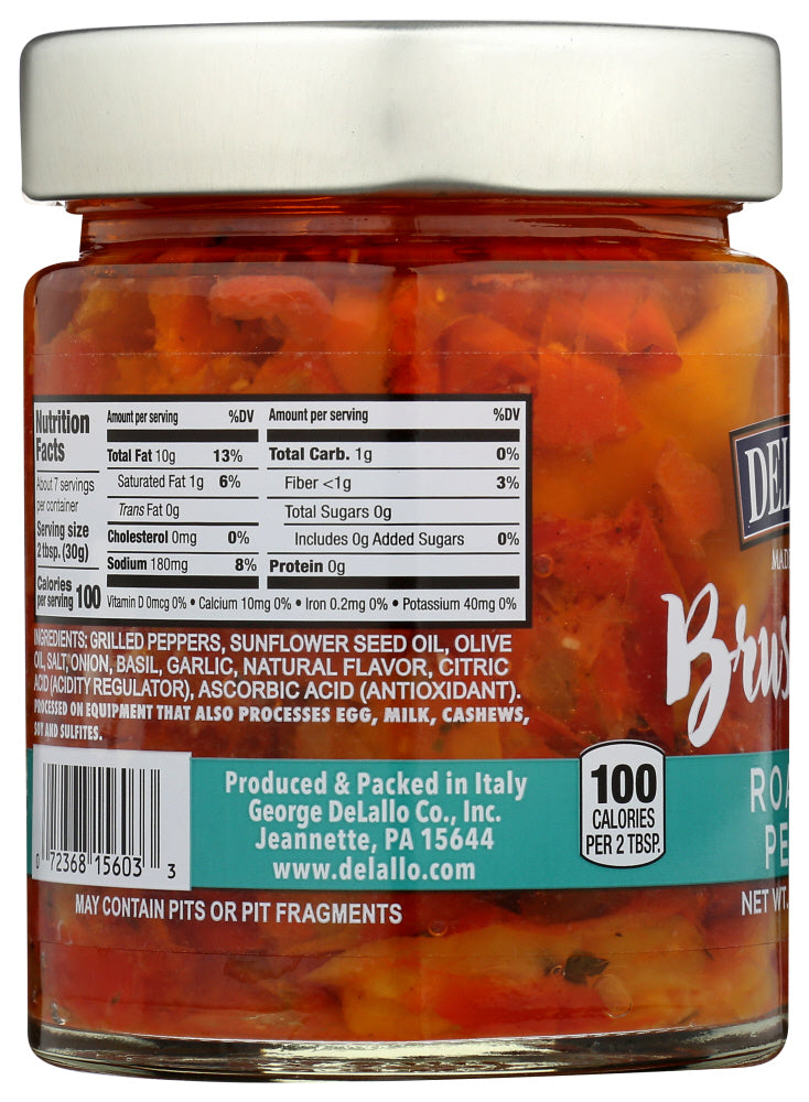 Delallo: Roasted Red Pepper Bruschetta, 7.05 Oz