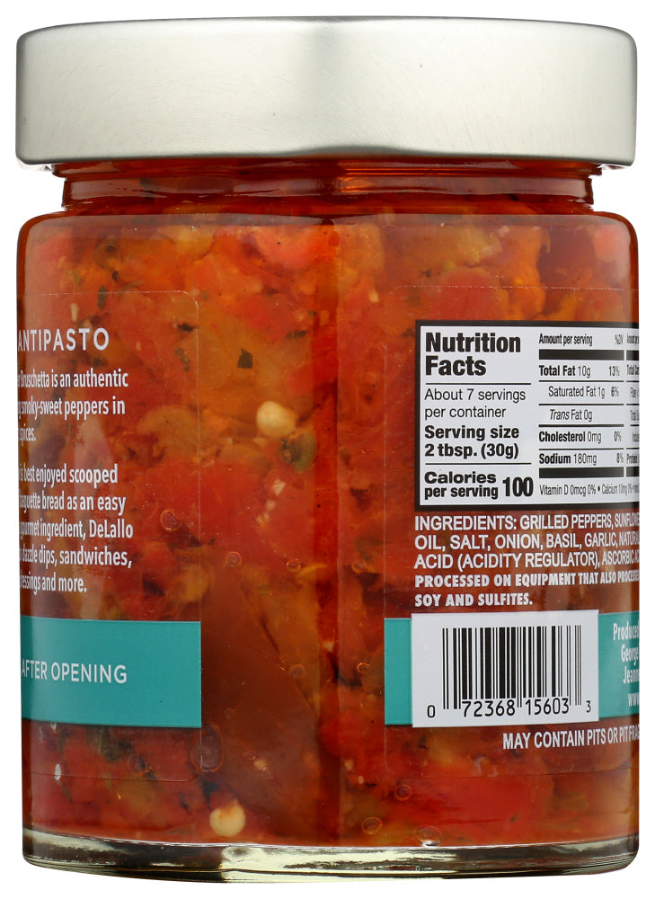 Delallo: Roasted Red Pepper Bruschetta, 7.05 Oz