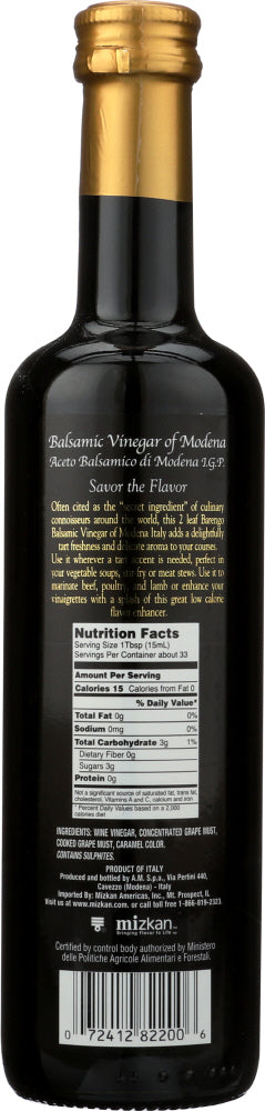 Barengo: Balsamic Vinegar Of Modena Classica Two Leaf, 16.9 Oz