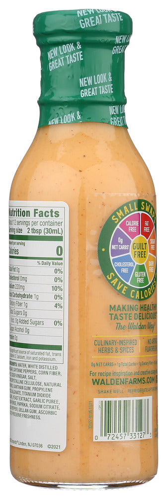 Walden Farms: Buffalo Ranch Zero Calorie Dressing And Dip, 12 Fo