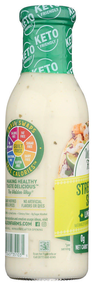 Walden Farms: Sauce Street Taco Lime Crema , 12 Fo