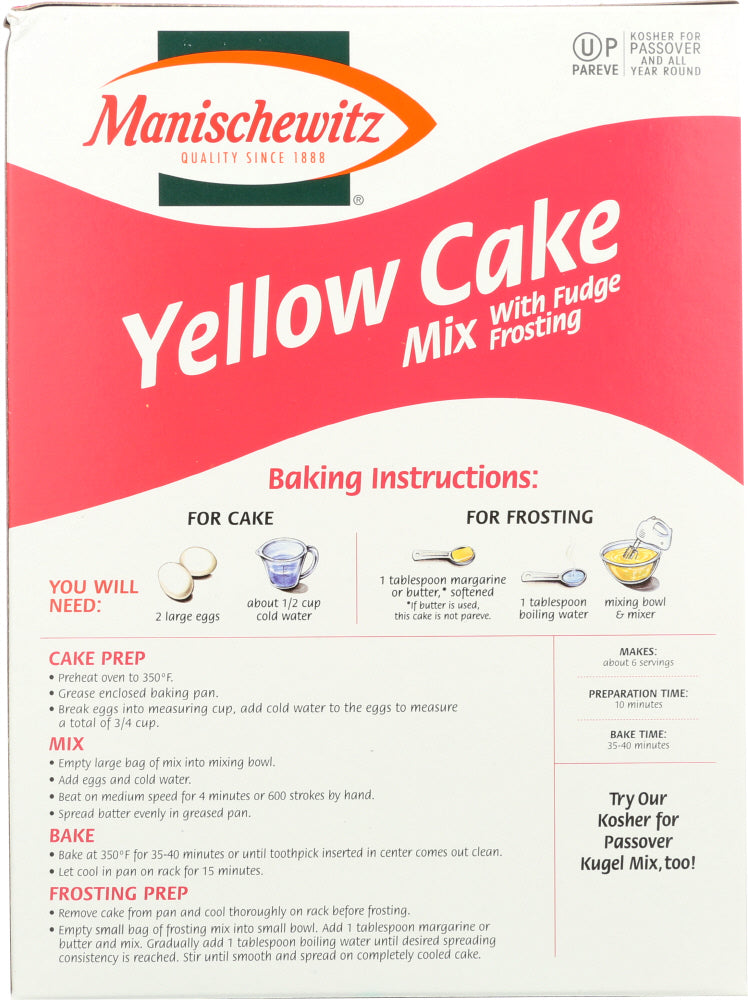 Manischewitz: Yellow Cake Mix, 12 Oz