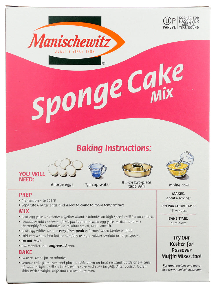 Manischewitz: Sponge Cake Mix, 12 Oz