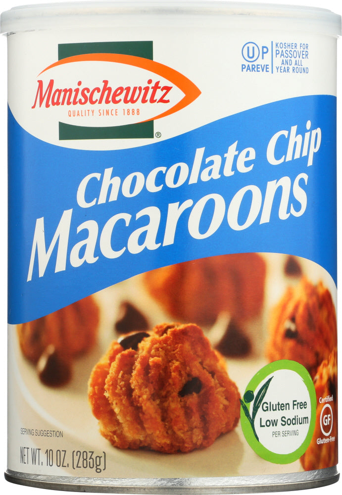 Manischewitz: Chocolate Chip Macaroons Cookie, 10 Oz