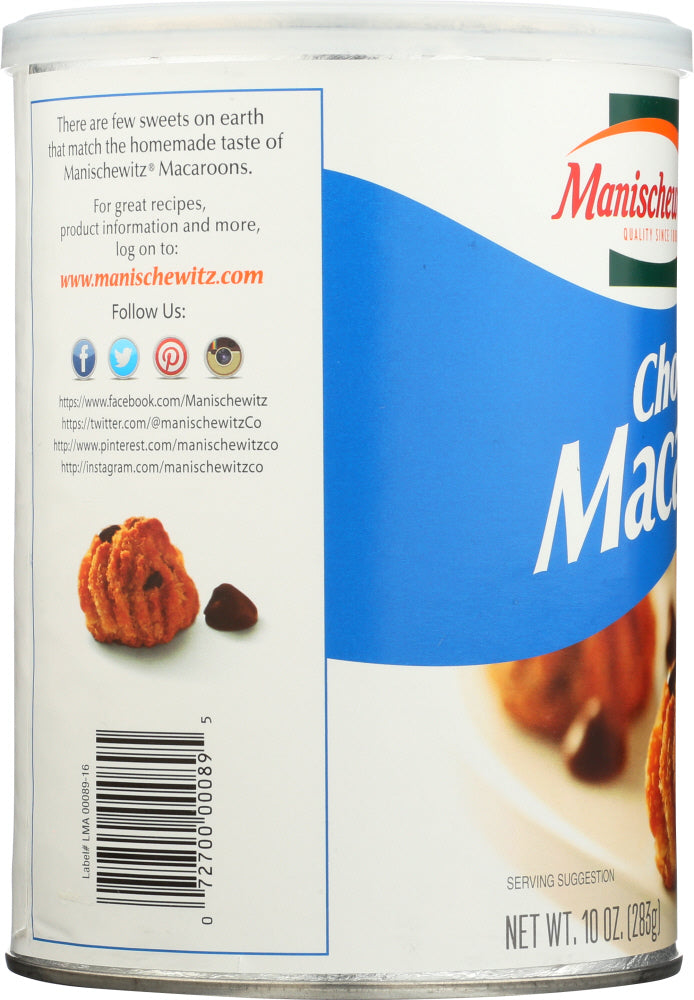 Manischewitz: Chocolate Chip Macaroons Cookie, 10 Oz