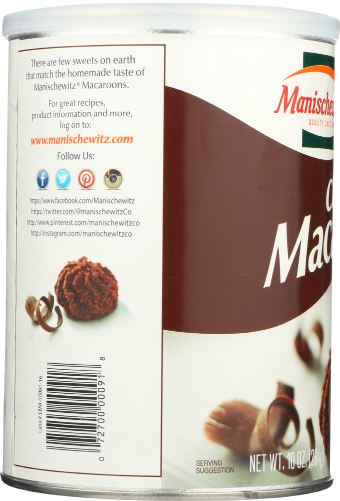 Manischewitz: Chocolate Macaroons Cookie, 10 Oz