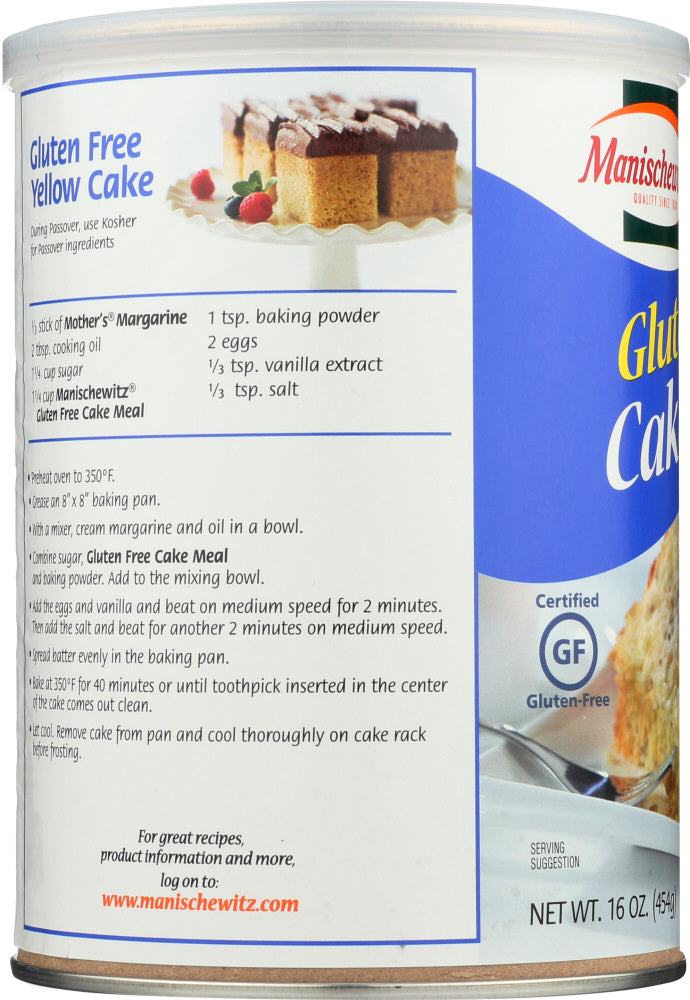 Manischewitz: Cake Meal Gf, 16 Oz