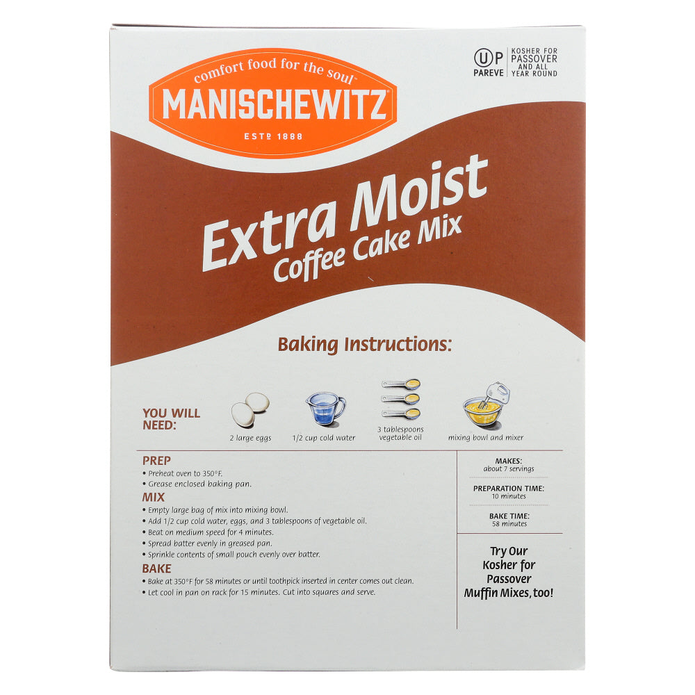 Manischewitz: Extra Moist Coffee Cake Mix, 13 Oz