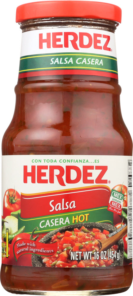 Herdez: Salsa Casera Hot, 16 Oz