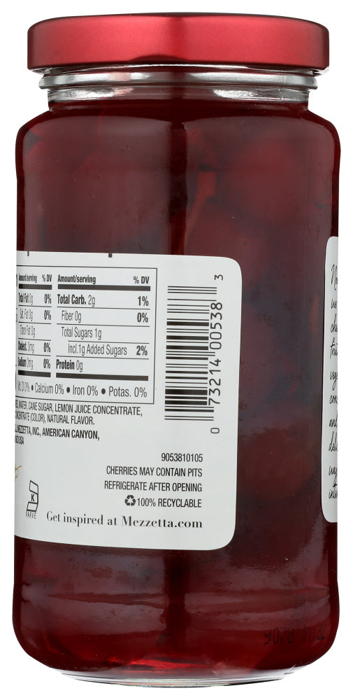 Mezzetta: Maraschino Cherries With Stems, 11 Oz